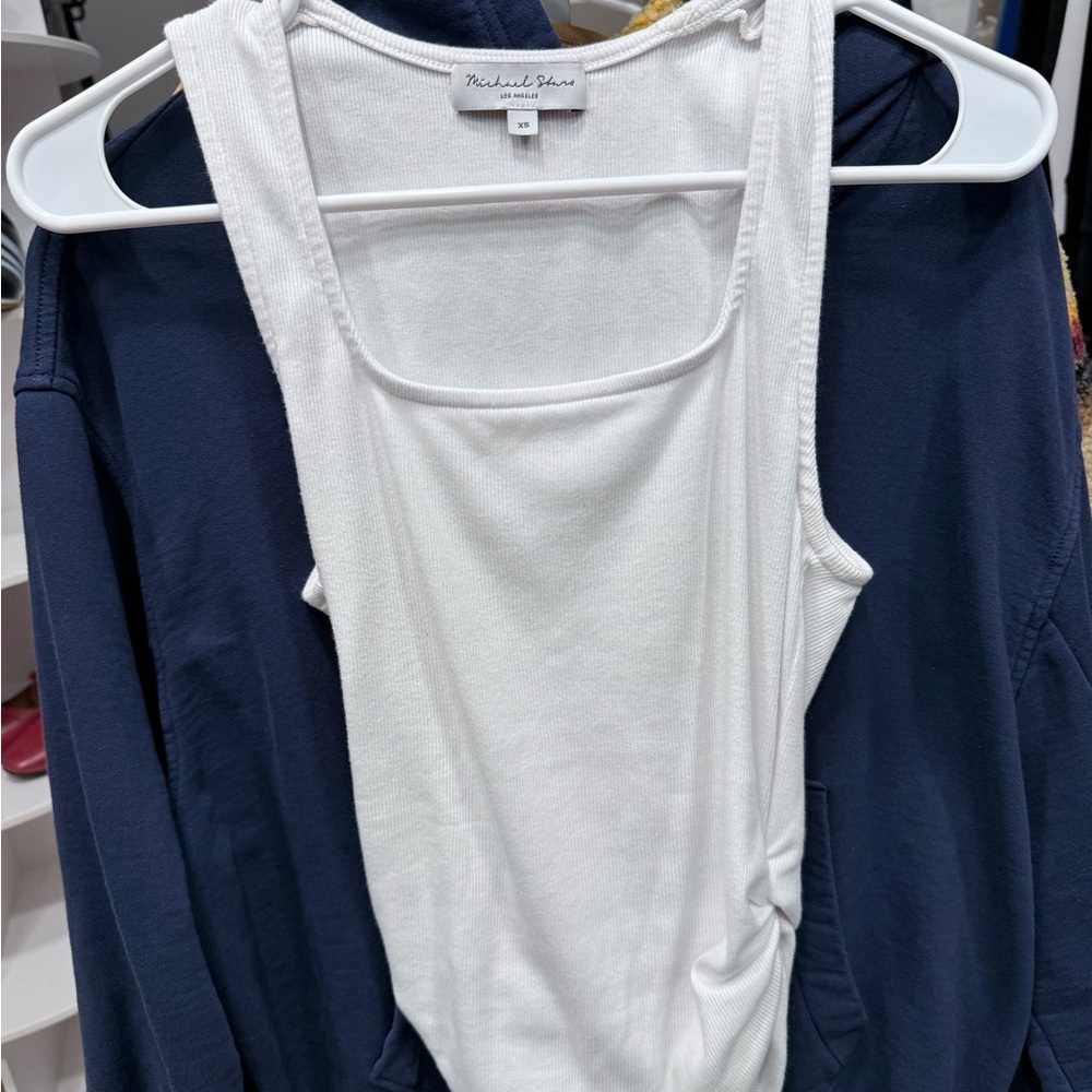 Michael Stars Classic White Tank Top